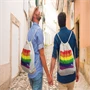 PRIDE - stílusos LGBT zászló mintás hátizsák