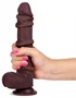 - Realisztikus Dildó – Slidy 17 cm barna élmény