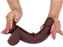- Realisztikus Dildó – Slidy 17 cm barna élmény