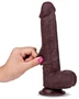 - Realisztikus Dildó – Slidy 17 cm barna élmény