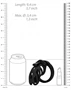 ManCage 24 - prémium fekete kontrolláló surrogátus 9x3,5 cm