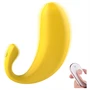Sex HD - okos, banán formájú vibrációs tojás (sárga)