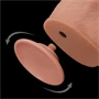 Prémium kétszeres rétegű bőr dildo 13,5 cm