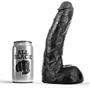 ALL BLACK – 22 cm-es prémium dildó