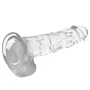 X RAY – átlátszó vibrátor golyókkal 22 cm - 4.6 cm