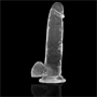 X RAY – átlátszó vibrátor golyókkal 22 cm - 4.6 cm