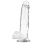 X RAY – átlátszó vibrátor golyókkal 22 cm - 4.6 cm