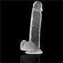 X RAY – átlátszó vibrátor golyókkal 22 cm - 4.6 cm