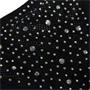 SUBBLIME - fekete halhálós bodystocking kesztyűvel és gyémántokkal