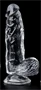 Átlátszó, intim élvezetekhez – 15 cm-es dildo