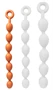 Chapira golyók – érzéki kényeztetés, 43 cm, narancssárga