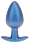 Metál Plug L – prémium anális izgató, kék 7.5 x 4 cm