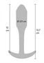 Prémium anal plug Mini Smooth XL – elegáns kényeztetés 12 cm-en