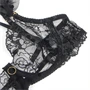 SUBBLIME – elegáns csipke melltartó és harisnyakötő szett L/XL