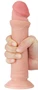 Prémium csúszó bőr dildó – 17 x 4 cm