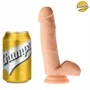 Realistic Smoothy Champs – élethű vibráló dildó 14 cm