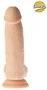 Realistic Smoothy Champs – élethű vibráló dildó 14 cm