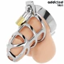 ADDICTED TOYS LOCKED – ezüst fém pénisz ketrec M méret