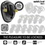 ADDICTED TOYS LOCKED – kulcs nélküli pénisz ketrec 11,5 cm