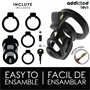 ADDICTED TOYS LOCKED – szilikon pénisz ketrec 8,5 cm