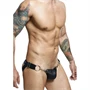 MOB DNGEON – fekete nyomásos jockstrap egy méretben