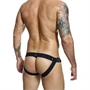 MOB DNGEON – fekete nyomásos jockstrap egy méretben