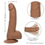 CalExotics – prémium szilikon pénisz (15,24 cm, barna)