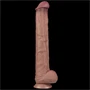 14.5'' Dual Layered Bendable Silicone Cock XXL(Flesh)