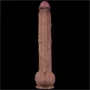 14.5'' Dual Layered Bendable Silicone Cock XXL(Flesh)