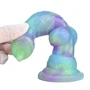 Wafus Dildo – 16 cm-es prémium, zöld-lila színű intim eszköz