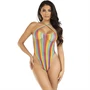 Leg Avenue – színes keresztpántos bodyszett