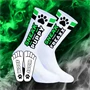 SNEAKFREAXX PUPPY NEON – fehér-zöld sportzokni