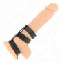 KINK – hármas bőr péniszgyűrű nyomásos zárással
