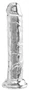 Diamond Dick – átlátszó prémium dildó 20 x 4 cm