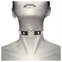 Coquette - strasszos choker szív medállal (fekete)