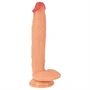 Realistixxx Real Giant - extra nagy, herés dildó (natúr)