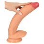 Realistixxx Real Giant - extra nagy, herés dildó (natúr)