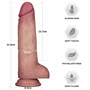 8.5'' Sliding Skin Pro II Dual Layer Silicone Dong
