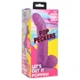 XR Brands POP - tapadótalpas, herés dildó - 19 cm (lila)