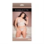 Coquette - csipkés fehérnemű szett - fehér (XL)
