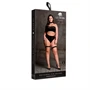 Le Désir Plus Size - 3 részes fehérnemű szett - fekete (XL-4XL)