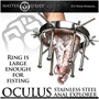 XR Brands Oculus - rozsdamentes acél tágító (ezüst)