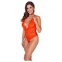 Cottelli - keresztpántos csipke body (piros)