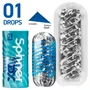 Tenga Spinner DX - maszturbátor (áttetsző)