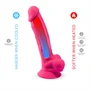 Silexd - tapadótalpas, herés vibrátor távirányítóval (pink)