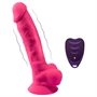 Silexd - tapadótalpas, herés vibrátor távirányítóval (pink)