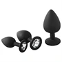 Dreamtoys Fantasstic - anál plug szett - 3db (fekete)