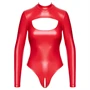 Noir - fényes hatású body (piros)