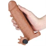 Pleasure X-Tender Vibrating Penis Sleeve #1 - Brown