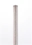 Lamb Leather Handle with 2 Rows of Small Rhinestones and Metal Chain White
